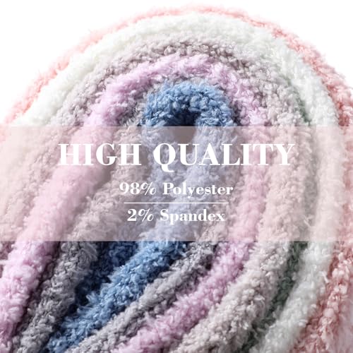Premillow Slipper Socks for Women - Fuzzy Socks for Women, Womens Non Slip Fluffy socks Hospital Cozy socks with Grips4