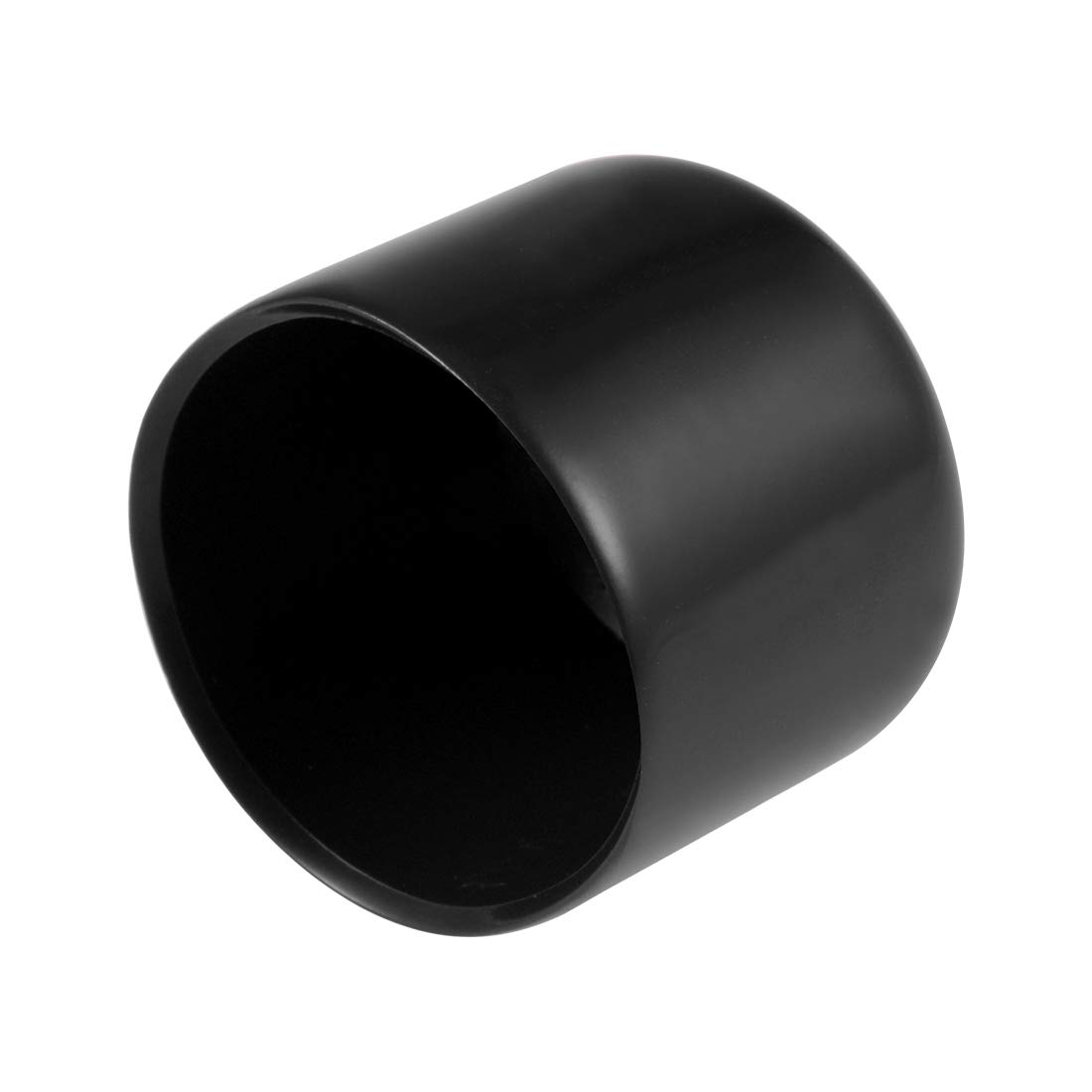 uxcell 15pcs Rubber End Caps 25mm(1") ID Vinyl Round End Cap Cover Screw Thread Protectors Black