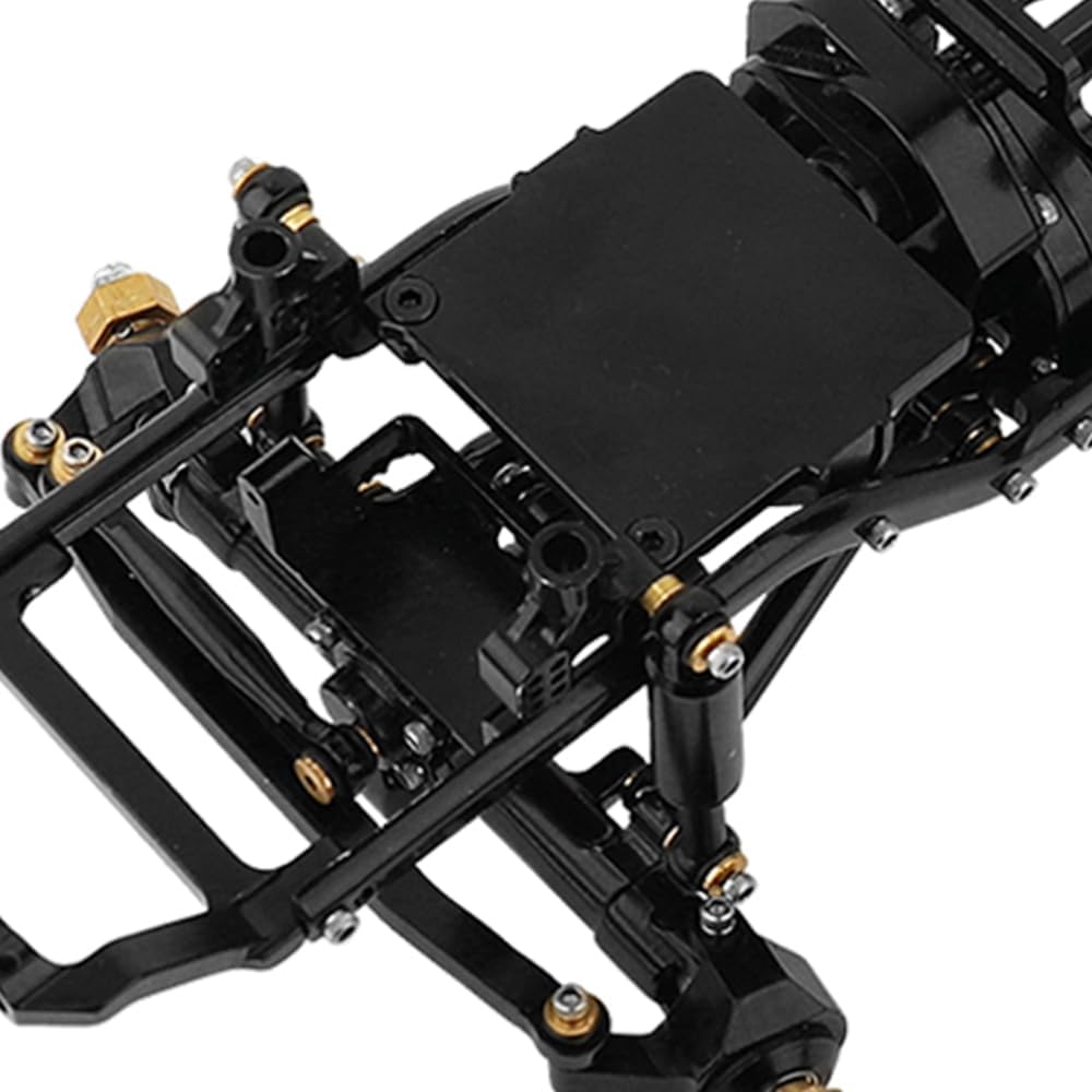 Aluminum Alloy Steering Servo Mount Bracket for 1/24 Axial SCX24 AXI90081 AXI00002 RC Crawler Upgrades (Black)