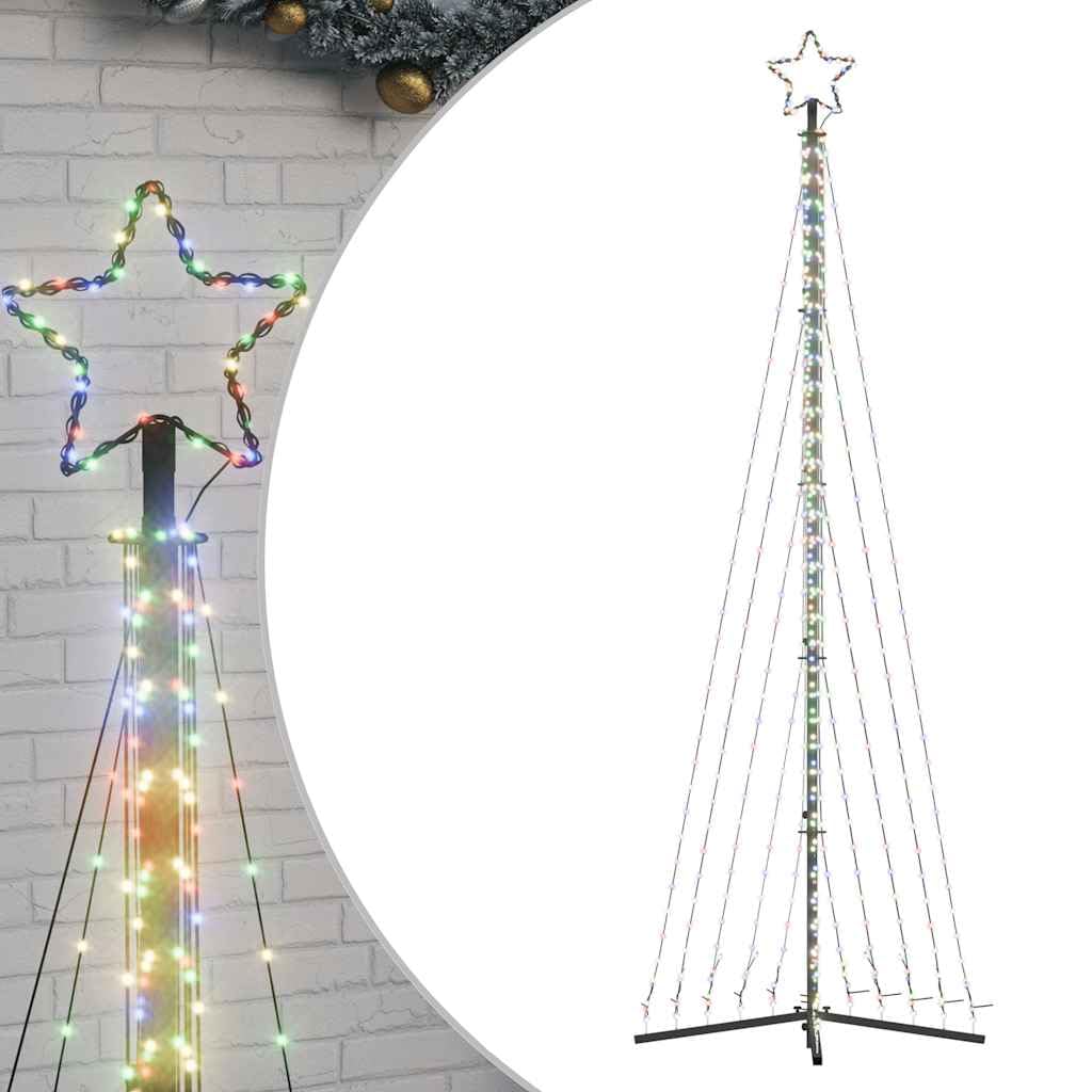 Choinka LED, wielokolorowa, 495 diod LED, wysokość 300,5 cm, z 8 efektami świetlnymi, do użytku wewnątrz i na zewnątrz, podświetlana, IP44