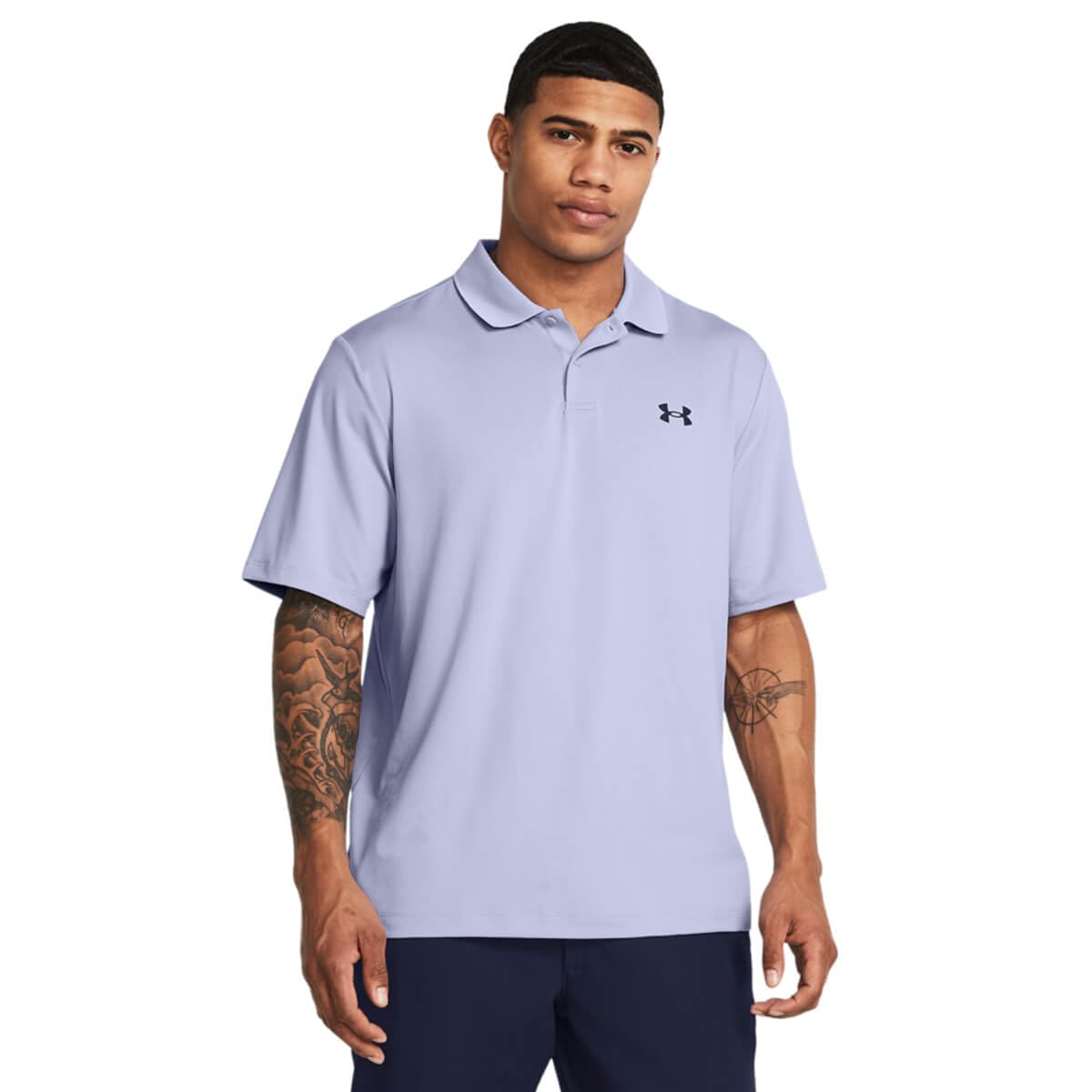 Under Armour Men's Celeste/Midnight Navy Ua Perf Polo Shirt - Medium