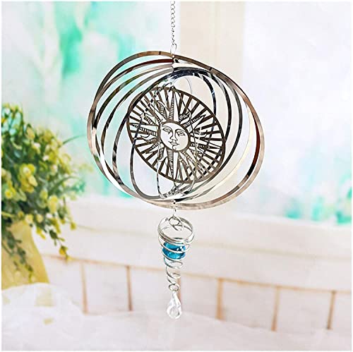 Spinner à vent en spirale avec effet rotatif 3D durable - 6