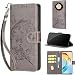 TOMYOU for Honor Magic 6 Lite Case, Embossed Premium PU Leather Folio Flip Notebook Wallet Cover Compatible with Honor X50 5G/ X9b Phone Case [Magnet Closure][Kickstand][Card Slots], Gray Flower