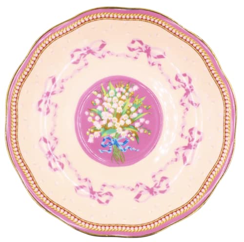 Poppy Angeloff - Axl Teacup & Saucer Set - Snub-Nose English Bulldog Design - Pups On Cups Collection - Vegan Porcelain - 24K Gold Handle, Accents - Includes Display Box #TOP2
