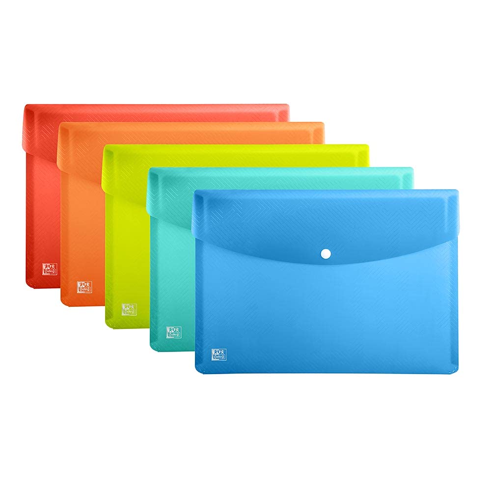 Envelope A5 PP Urban Assorted Colour