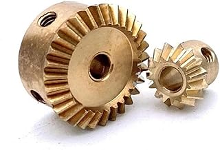 0.4 Module Bevel Gear Set 0.4M 10T 20T 90 Degree Meshing Miter Gear 1:2 Transmission Micro DIY Model Car Modify Meshing Pinion(10t 2mm bore 20t 2mm bore)