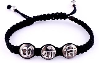 AUMKAARA Om Shanti Silver Bracelet For Men Price In India