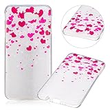 Galaxy J7 Prime Funda,Surakey Funda Transparente Suave Tpu Gel Ultra Fina Protección A Bordes Y Cámara Silicona Bumper Crystal Móvil Ultrafina Funda para Samsung Galaxy J7 Prime,El Amor