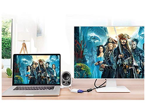 Image of Tobo HDMI to VGA Gold Plated High-Speed 1080P Active HDTV HDMI to VGA Adapter Converter Male to Female with Audio Cable-TD-167TC.
