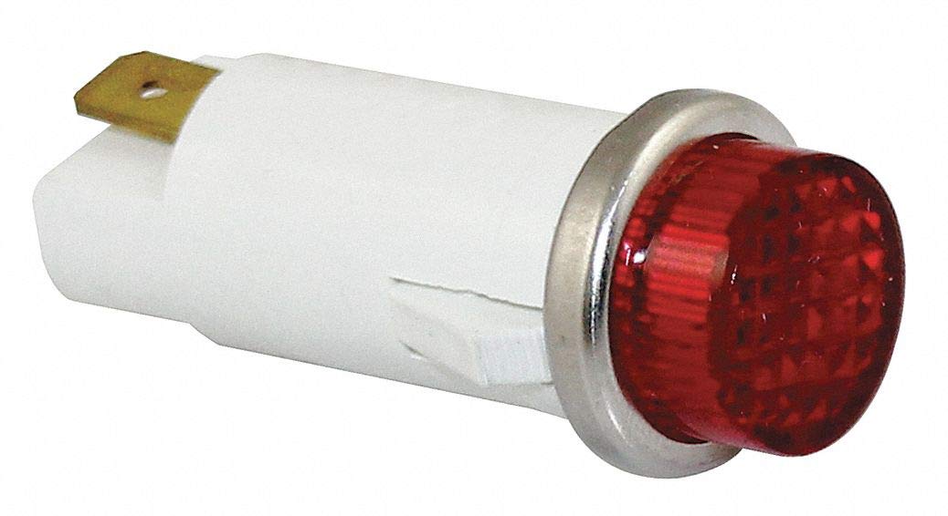 Raised Indicator Light, Red, 24V