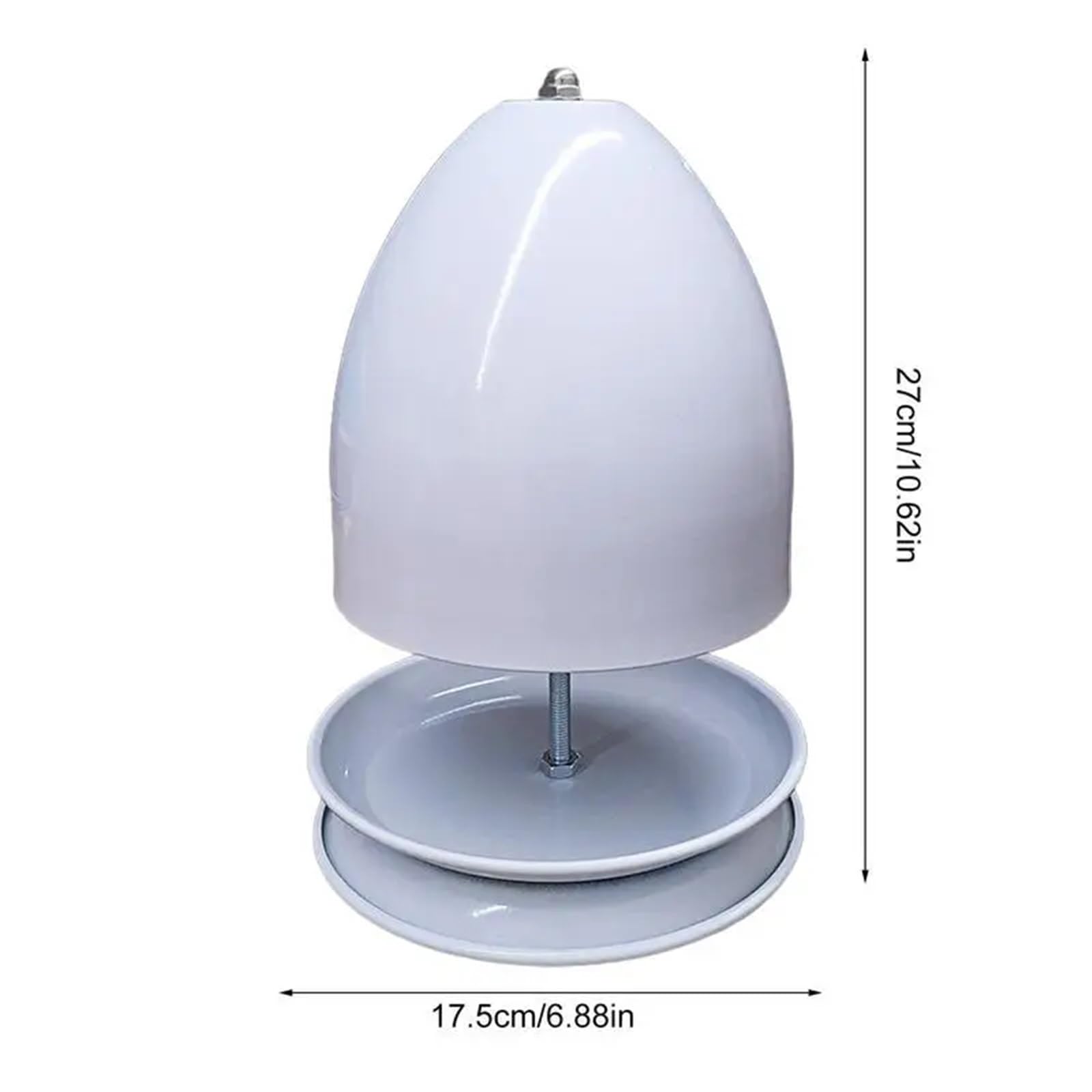 Estufa para Portavelas De Té Calentador de Velas té, Calentador Doble Pared, sobremesa, Horno, Metal(Orange)