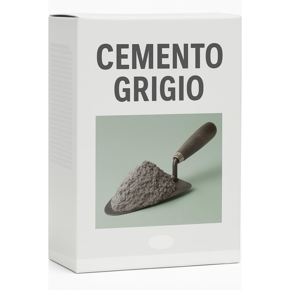 Cemento gris para reparaciones en yeso, hormigón y suelos – Interior/Exterior – Conforme a la norma EN 197-1 – Bolsa de polvo lista para usar