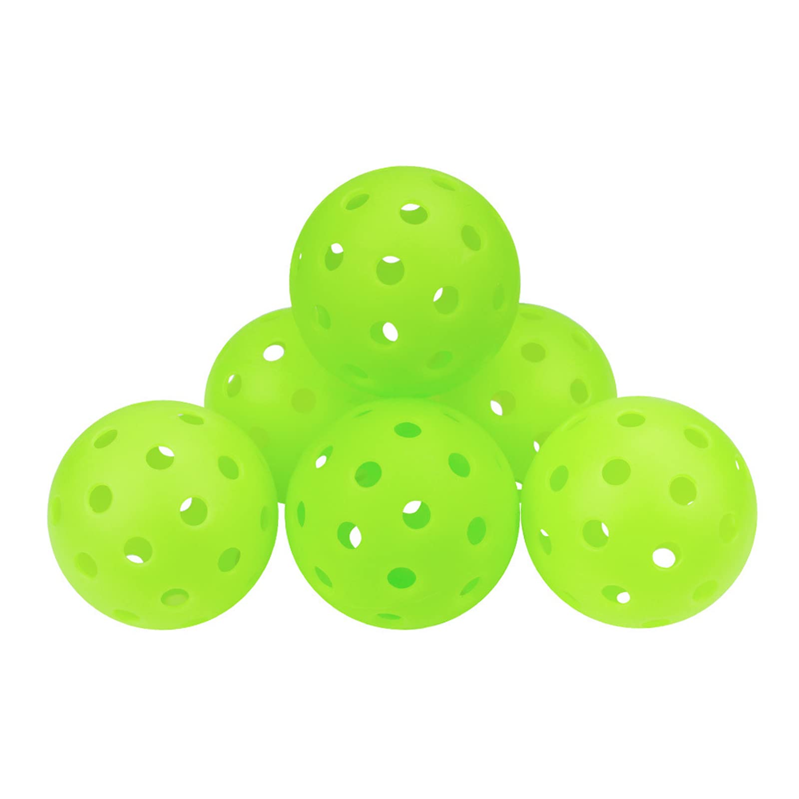 Photo 1 of *** Bundle *** JINJIAN Pickleball Balls Set, USAPA Approved 40 Holes Performance Pickleballs, Specifical Designed for Courts Play, High-Vis Optic Green Pickleballs - Excellent Bounce & Straight Flight (6 Pack) ( 2 pack )