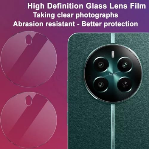 Image of Clear Camera Lens Protector for Realme 12 5G - 9H Tempered Glass, Scratch-Resistant Camera Glass Protector