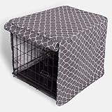 Molly Mutt Clark Gable 30-inch Dog Crate Cover, Medium Kennel Cover 30” x 21” 24”, Two Panel Doors R