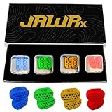 JAWRx Jaw Exerciser 8 PCS, 4 Resistance Levels - Jaw Line Trainer, Jawline Shaper, Jaw Chew Exercisers, Mewing Device, Jaw Toner, Face Workout - Jawline Exerciser for Men and Women, Strong Jawline Trainer