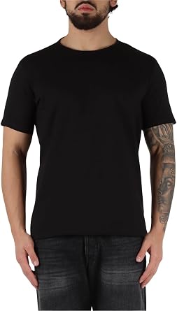 Replay Pure Cotton Crew-Neck Men's T-Shirt, Navy
