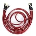 Aramox Grounding Wire Kit, Universal 5-Point Car Grounding Wire Strengthened Ground Cable System Kit Ground Wire Automotive Car Modification(Red)