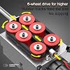 Cordless Electric stringing Wire Puller, Automatic Wire Stringing Machine, Pipe Threader, Highly Versat Auto Wire Threading Machine, Electrician's Cable Hidden Pipe Threading Device(2Battery,15mline/4