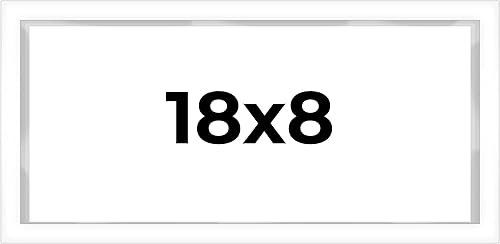 Vista 29 de Caja de sombra de 20 x 8 pulgadas, marco contemporáneo blanco – Tamaño interior 20 x 8 x 1 pulgada de profundidad – Este marco blanco está hecho