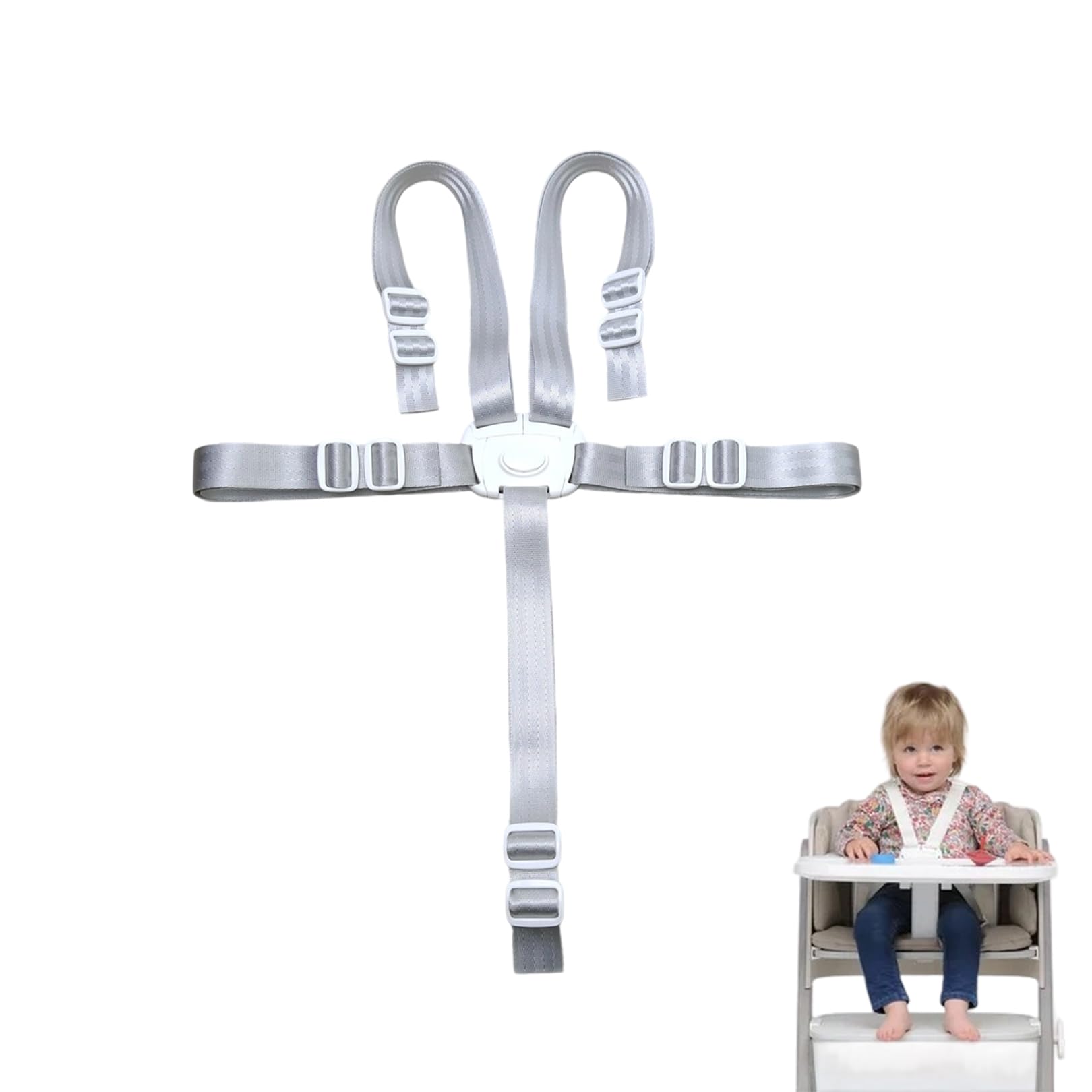 5 Punkt Gurt Sicherheitsgurt,Gurt,5 Punkt Gurt für Hauck Hochstuhl Gurt und Kinderwagen,Harness for Highchair,Kinder Sicherheitsgurt Gurt Tripp Trapp Stuhl,Kinderwagen Anschnallgurt,Kinderschutzgurt