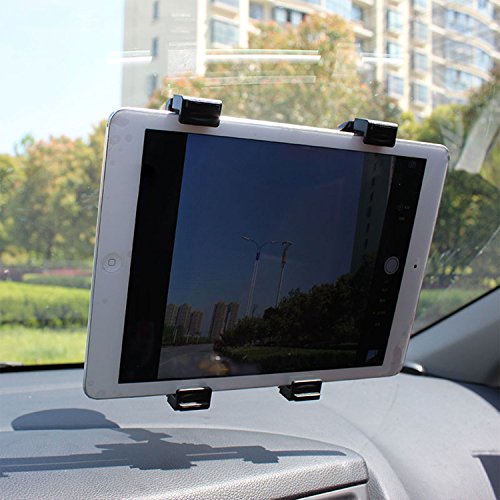 iMounTEK Suction Cup Tablet Car Mount Holder(Expanding 7-10.1 Inches for Larger Tablets/GPS/DVD Players, Including iPad/Samsung Galaxy Tabs/Asus Transformer/etc, Universal Fit) - Black