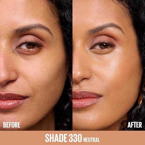 Image of Maybelline Lifter Plump & Glow Foundation, Liquid Foundation with 2% Niacinamide + Hyaluronic Acid, Plumping and Brightening Face Makeup, 330, 1 Count