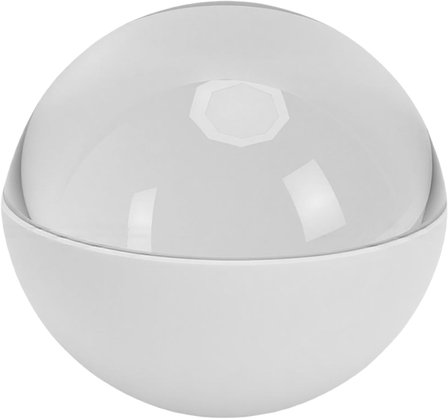 Zunate 2.7 Inch 3D Crystal Ball Video Player, Memory Sphere Lamp with Touch Control, Rechargeable Electronic Keepsake Display Video Sphere Orb Digital Player for Anniversary (White)