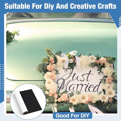 Image of Amylove Extra Large 12 in X 10 ft X 40 Mil Blank Car Magnet Roll Flexible Automotive Strong Car Magnets Sheet Stickers for Bumper Advertising Business