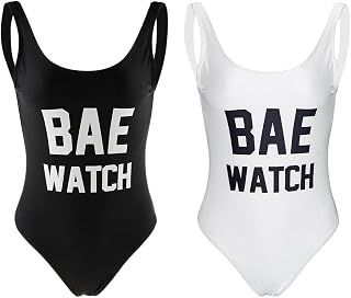 HEAVENGLOW Women BAE Watch Swimwear Onepiece Monokini Baywatch Swimsuit Black S|1 Piece Women Swimwear| Swimwear| Swimwea... Price In India