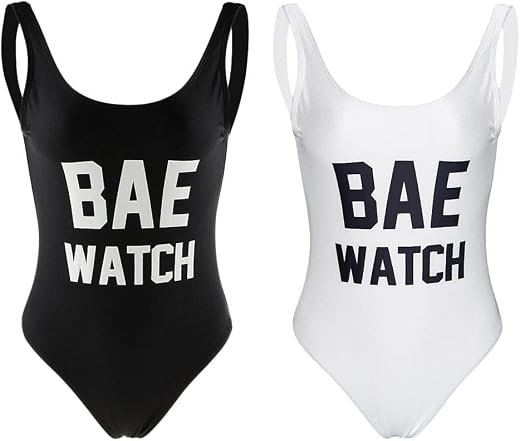 HEAVENGLOW Women BAE Watch Swimwear Onepiece Monokini Baywatch Swimsuit Black S|1 Piece Women Swimwear| Swimwear| Swimwea...