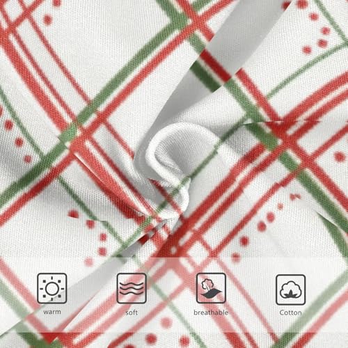 Girls' Triangle Panties Toddler Cotton Underwear for Kid Red White Interlaced3