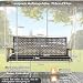 COSTWAY Hängebank Outdoor, 2-Sitzer Schaukelbank Rattan mit Kissen