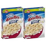 Hostess Donettes Powdered Mini Donuts Cereal by Post, 18 oz. (Pack of 2)