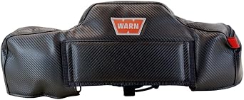 WARN 107765 Winch Cover for WARN VR and VR EVO Series Winches Premium, Durable Black Protective Cover for Weather, UV, and Trail Damage
