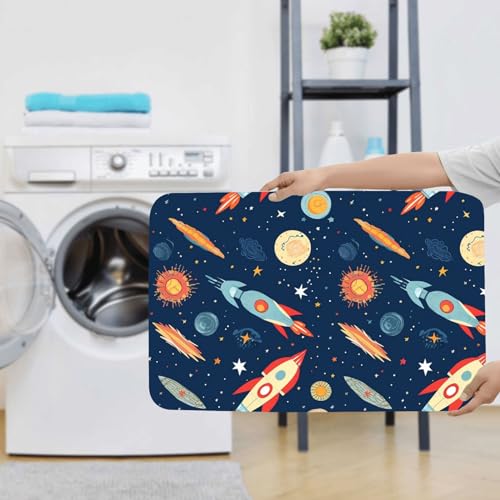 Tapis de bain en microfibre espace lot de 2 tapis de douche absorbant U