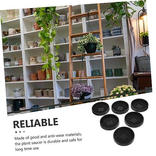 Didiseaon 10 Pcs Almofada De Base Para Vaso De Flores Espessada 10 Unidades (redondo 140# Preto Marr