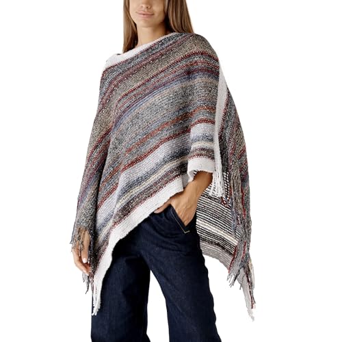 Image of Women's Shawl Wrap Poncho Ruana Cape Cardigan Sweater Open Front for Fall Winter Spring