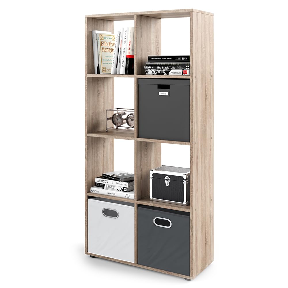 Vicco Raumteiler Scutum, Sonoma, 143 x 72 cm, zur Nutzung als Raumteiler oder offenes Bücherregal