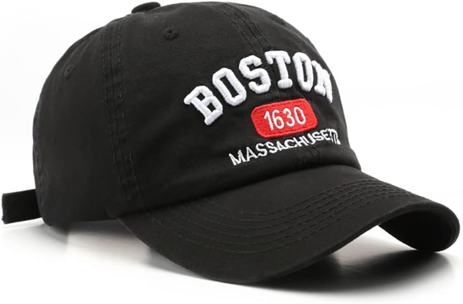 Boston Cap Unisex Baseball Cap Sun Hat Adjustable Trucker Cap