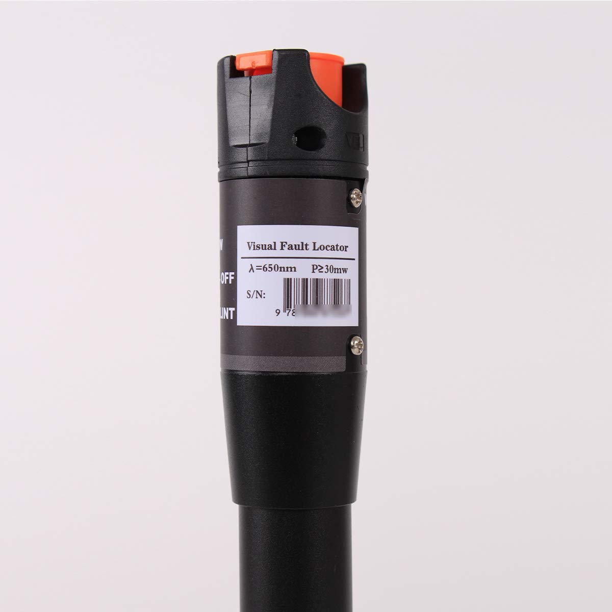 2 Stück Visueller Fehlerlokalisator 30 km, VFL Testkit enthält Single Mode 9/125μm FC Stecker auf LC Buchse Adapter, Glasfaserlichtstift-Tester zur Prüfung von Glasfasernetzkabeln