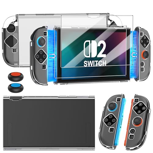 Nealgamefy Switch 2 Magnetische Docking Schutzhülle Set