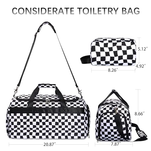 Sports Gym Bag for Men Women, Large Travel Duffle Bag with Shoe Compartment and Wet Pocket, Lightweight Weekender Overnight Bag Fitness Workout Bags for Sports, Gym, Travel2