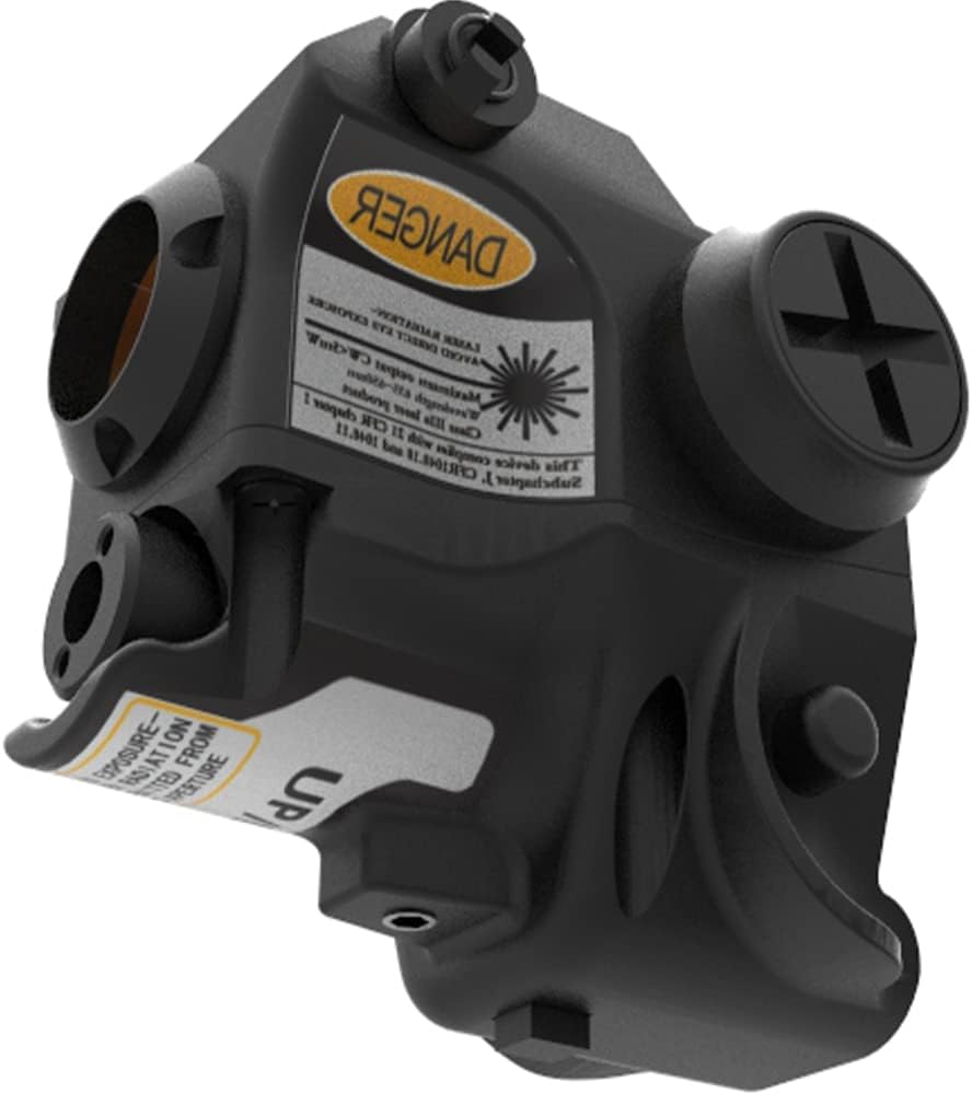 Laspur Advanced Optics Tactical Sub Compact Rail Mount Laser Sight with High Lumen Flashlight Light Integrated Combo for Pistol Rifle Handgun Gun