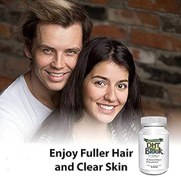 DHT Block - DHT Blocker Supplement for Skin, Acne, Hair, and Hormonal Balance. Dim, Astragalus Root, Turmeric, Natural Ingredients. For Men and Women - 60 Vegan Capsules