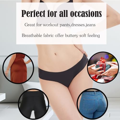 Image of OJCNBV Seamless Underwear for Women No Show Panties Invisibles Briefs Soft Stretch Bikini Underwears 6 Pack