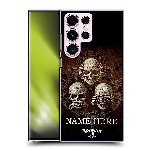 Coque Samsung S23 Ultra Alchemy Gothic personnalisable rigide et protectrice avec trois crânes