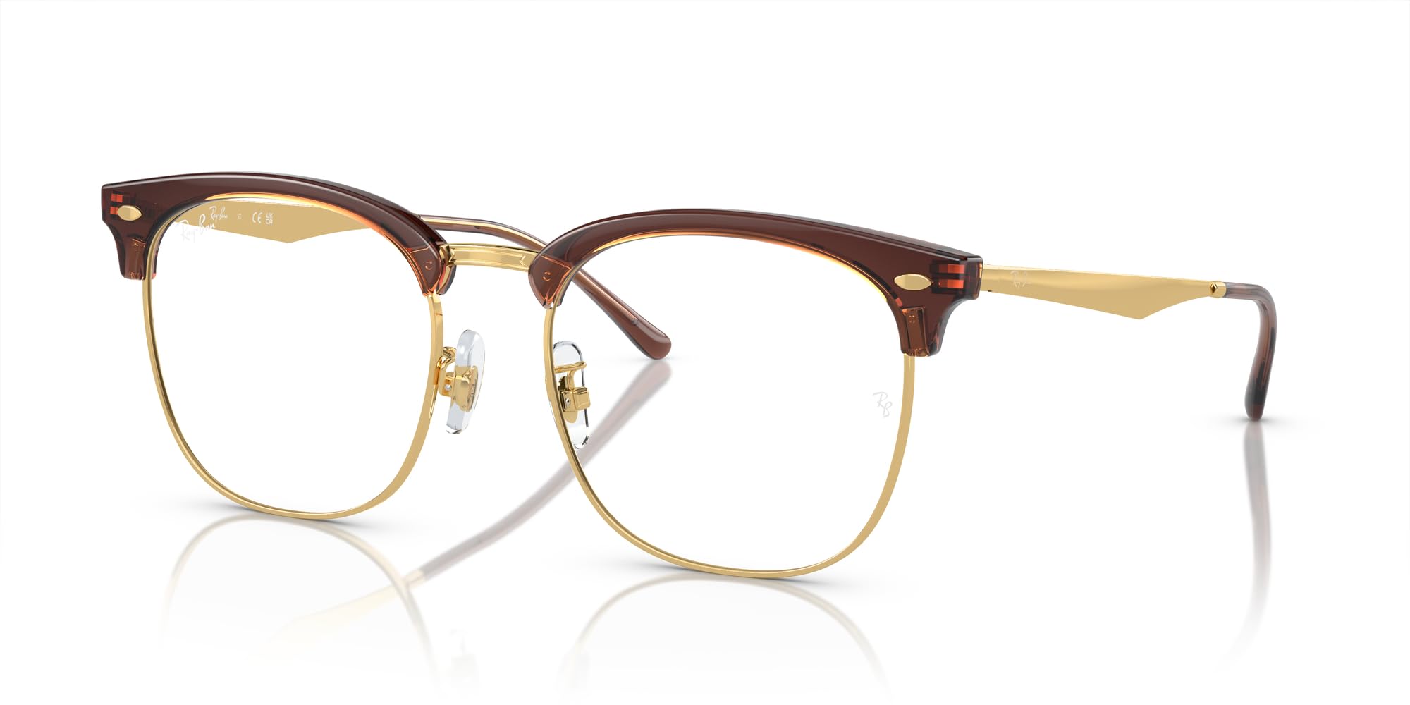 Ray-Ban Męskie kwadratowe oprawki na okulary korekcyjne Rx7318d