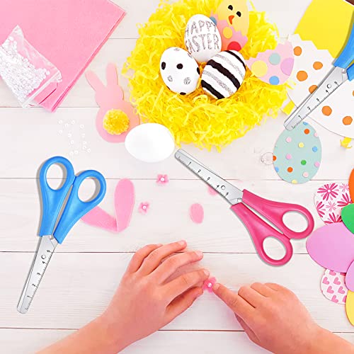 Elesunory Pacote com 50 tesouras a granel para crianças, tesouras infantis de 12 cm, tesouras de pon