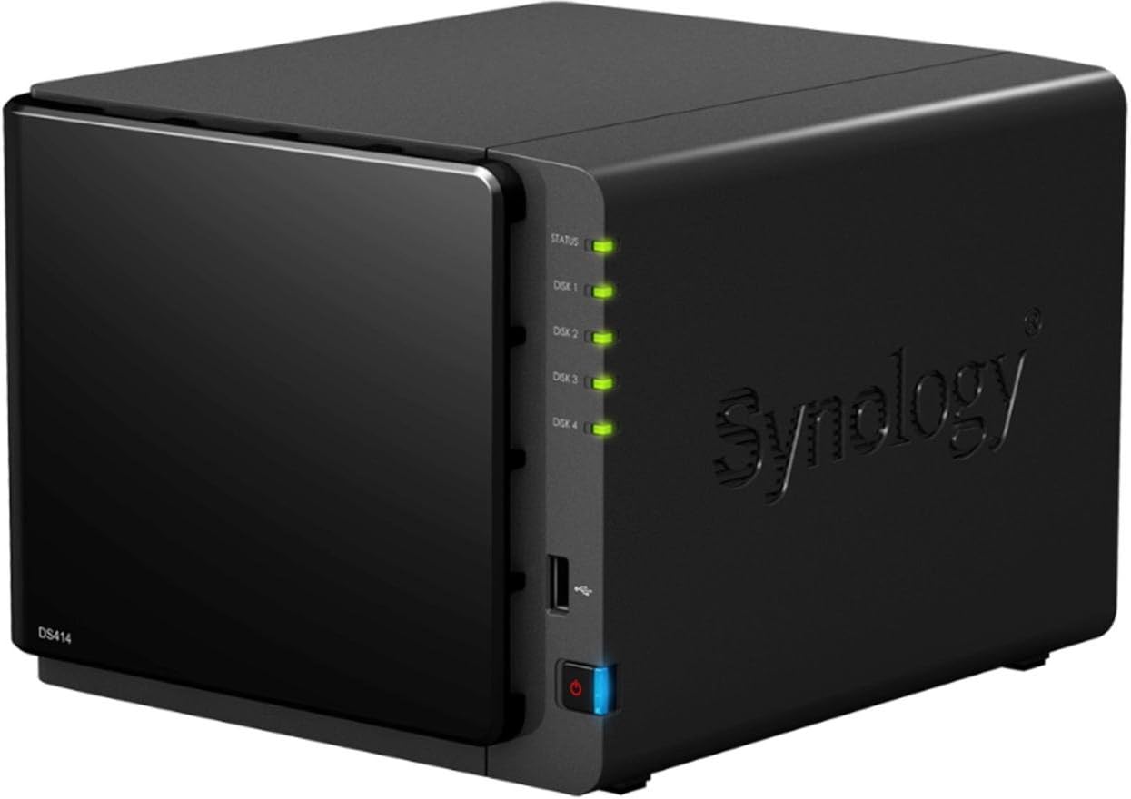 Synology DiskStation 4-Bay Diskless Network Attached Storage (DS414)